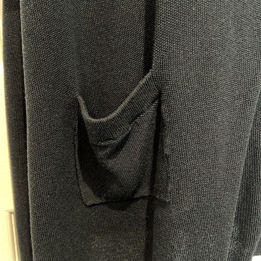 Dark Navy Blue Cap Sleeve Button Up Cardigan Size 3X - Picture 5 of 13